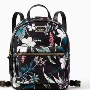 Kate Spade Wilson Road Botanical Small Bradley mini backpack floral black